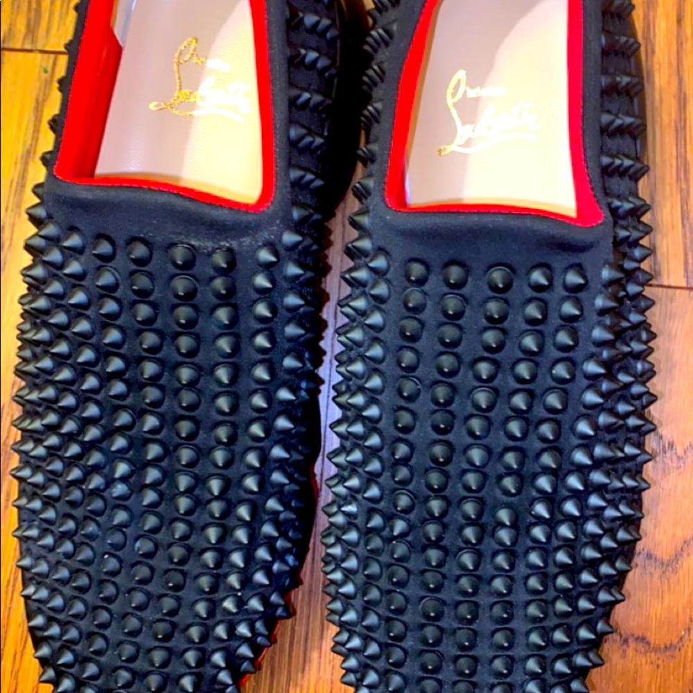 christian louboutin women's spike sneakers